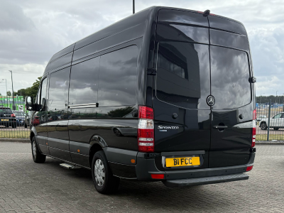 First Class Cars' Mercedes Sprinter rear at Stansted (B1FCC)