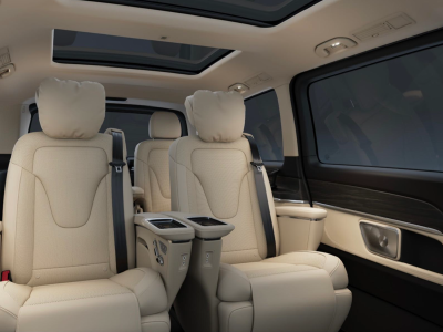 First Class Cars' Mercedes V-Class 300 Exclusive with 4 front facing cabin seats