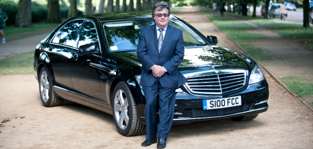 Graham Coate with Merceded S-Class, S100FCC